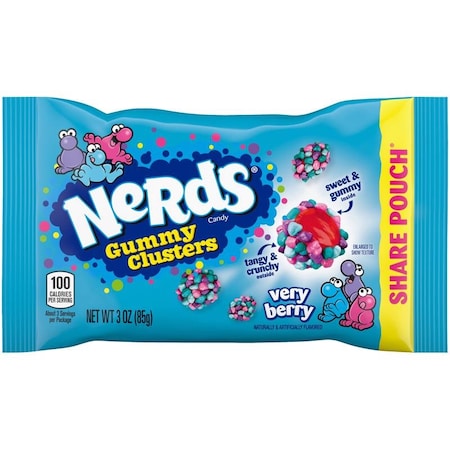 Chuckles Nerds Very Berry Clusters Gummy Candy 3 oz 06069